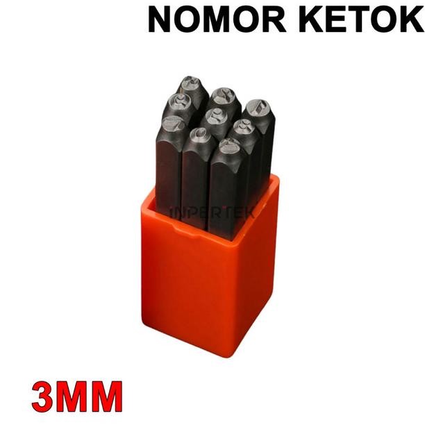 

Sale Nomor Ketok 3Mm Number Punch Set 3 Mm Angka Stamp Nomer Stempel