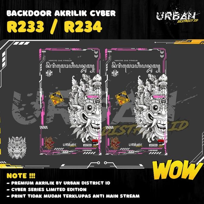 URBAN Cyber Panel BackDoor R234 & R233 Barong Universal