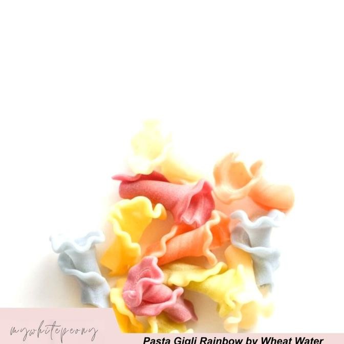 

Pasta Gigli Rainbow dari Wheat & Water 1 Kg