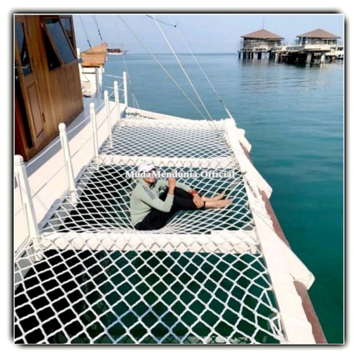 TERBARU Jaring Pengaman Nilon 10mm Climbing/Hammock/Loft Net/Cargo/Outbound