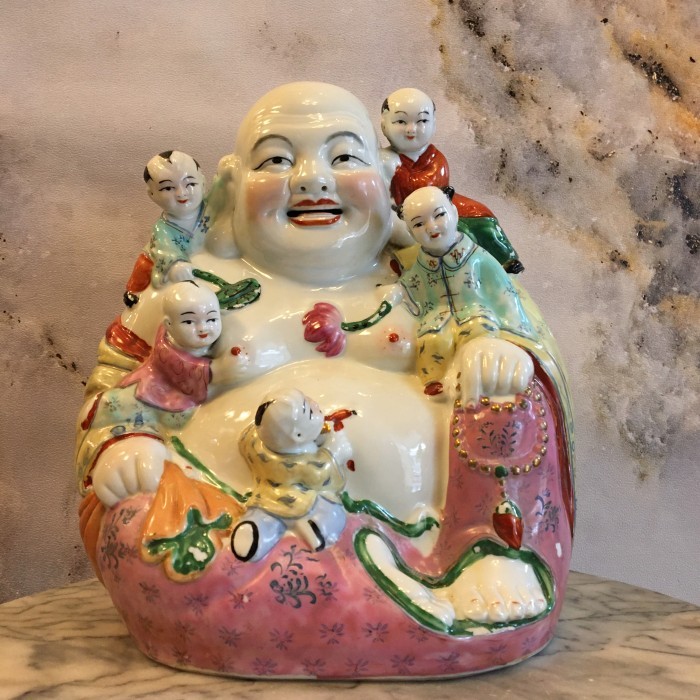 Sani - Patung Keramik Budha Maitreya Bahagia A