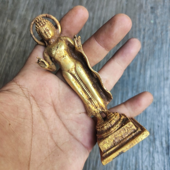 Sani - Patung Budha Temuan Plated Emas Original