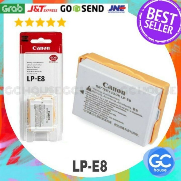TERBARU Baterai LP-E8 Battery LPE8 untuk Kamera Canon 550D 600D 650D 700D