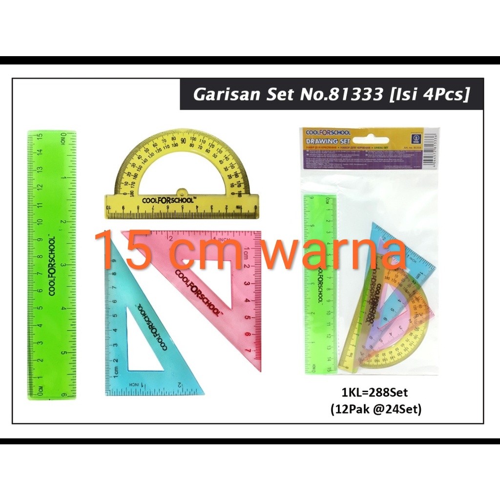 

penggaris geometri set beny economic / cool for school 15 / 20 / 30 cm like ziegel segitiga set plus
