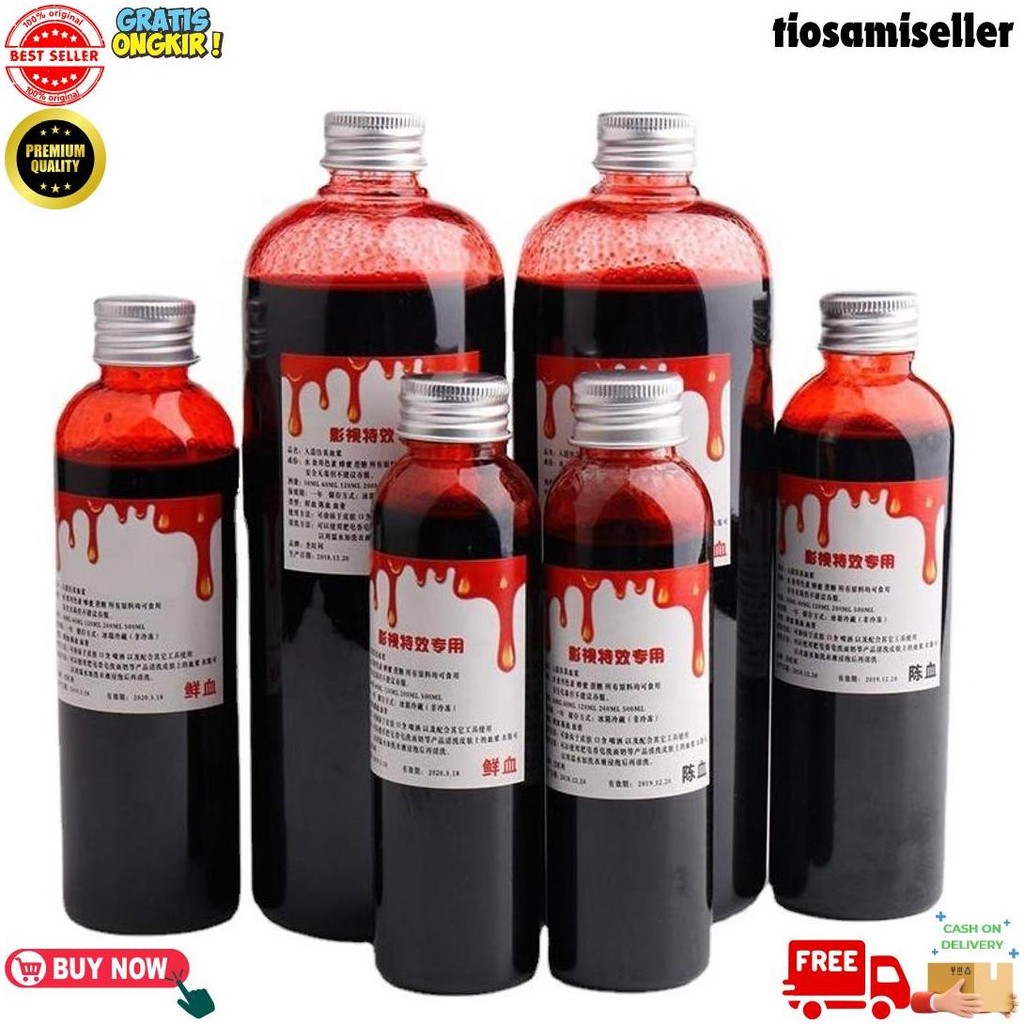 

Darah Palsu Untuk Permainan / Fake Blood Halloween Makeup Vampire /Cosplay Vampir D Terlaris