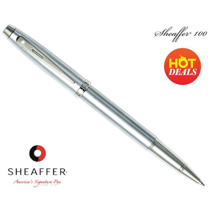 

Sheaffer 100 Ballpoint Silver Brushed Chrome 9306
