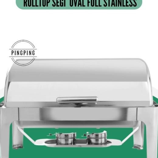 Chafing Dish/Roll Top Oval / Bulat / Pemanas Makanan