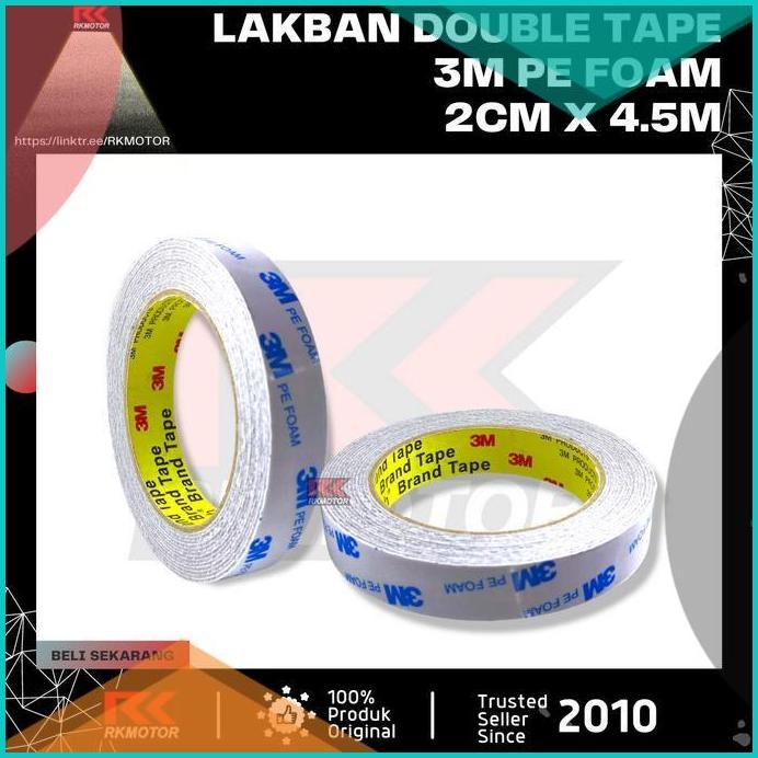 

Double Tape 3M PE Foam Solasi BB Busa 20mm x 4.5m High Quality 140BZ4