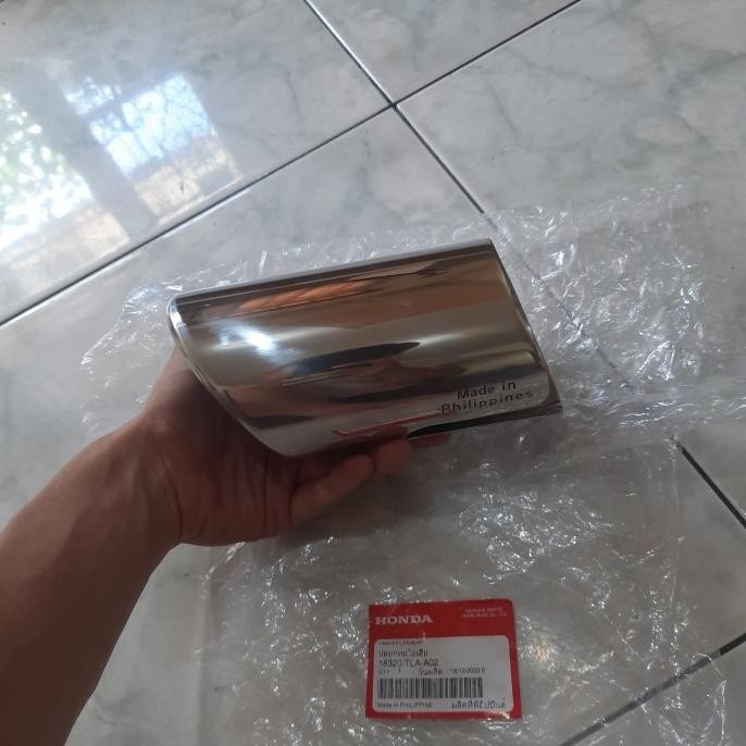 [ P & G ] Muffler Finisher Cover Knalpot Crv Turbo 2018 2019 2020 2021 2022 Ori