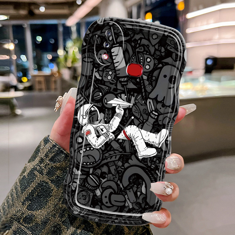 Casing Hp Untuk Samsung Galaxy A10s M01s Case Casing pola Astronot NASA Kasing HP Cesing Silikon Kes