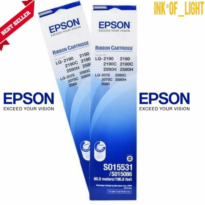 Ribbon Cartridge Pita Printer Epson Lq-2180 Lq-2190 Lq 2180 Lq2180 Premium