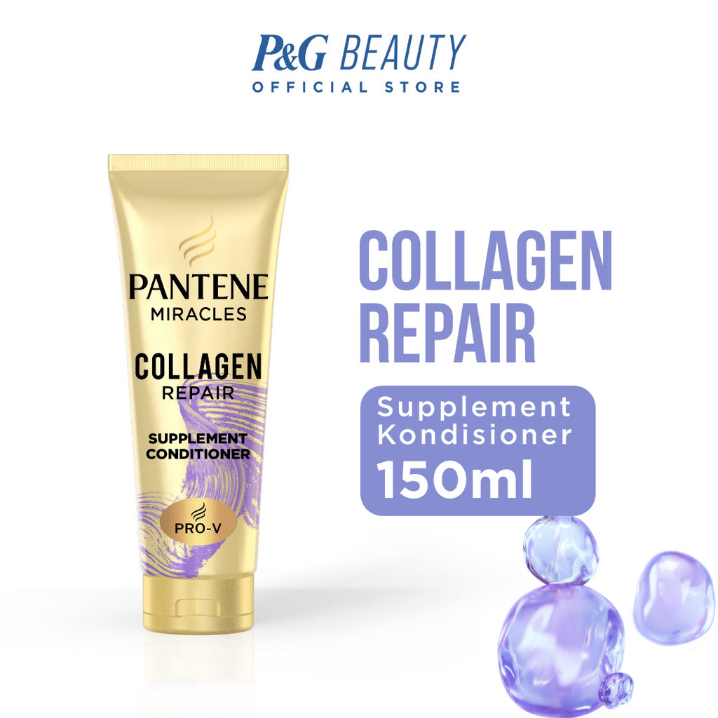 Pantene Conditioner Miracles Collagen Repair Daily Hair Supplement for Damage Care 150ml