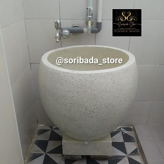 Bak Mandi Batu Alam Unik | Bak Mandi Batu | Bak Mandi Traso | Gentong