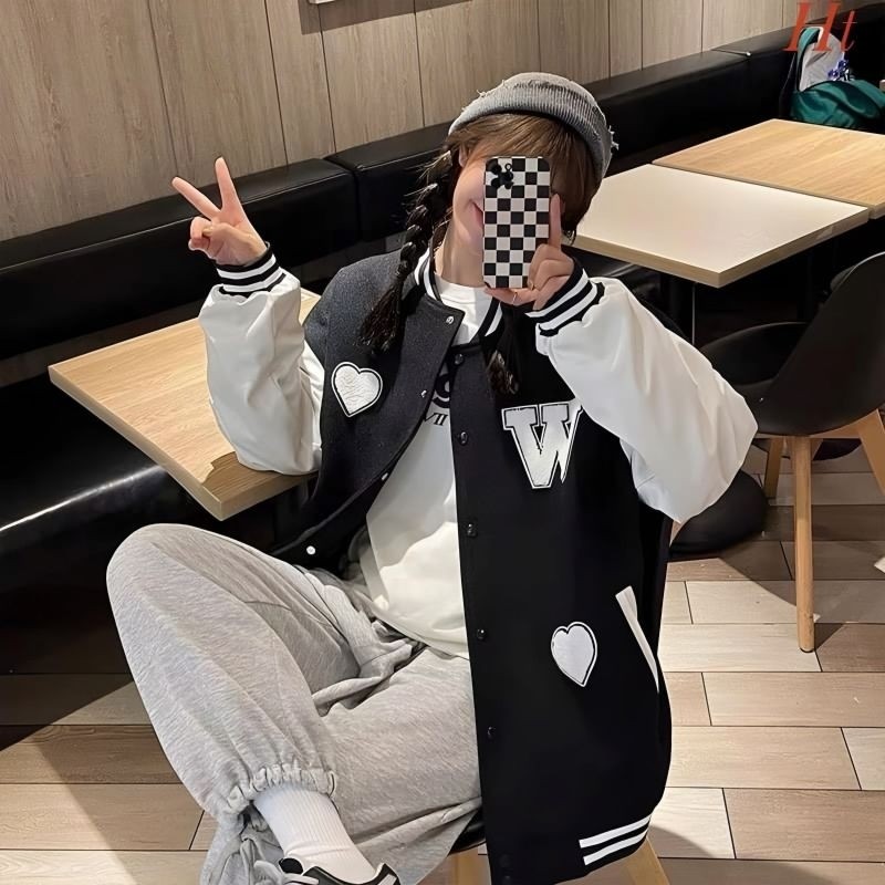 Jaket Varsity Kancing Bomber BIG SIZE Oversized XXL XXXL 4XL XXXXXL 6XL FLeece Jacket Boy Girl Pria 