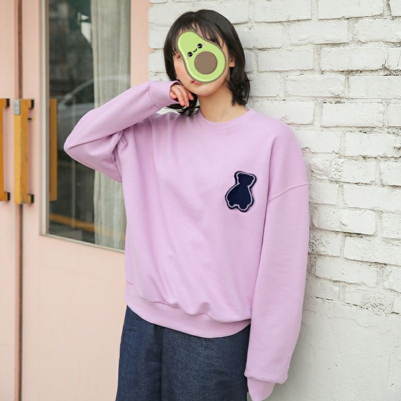 Jaket Sweatshirts JUMBO Korean Style loose Long Sleeve Oversize pria Wanita Sweater BEAR BERUANG Pan