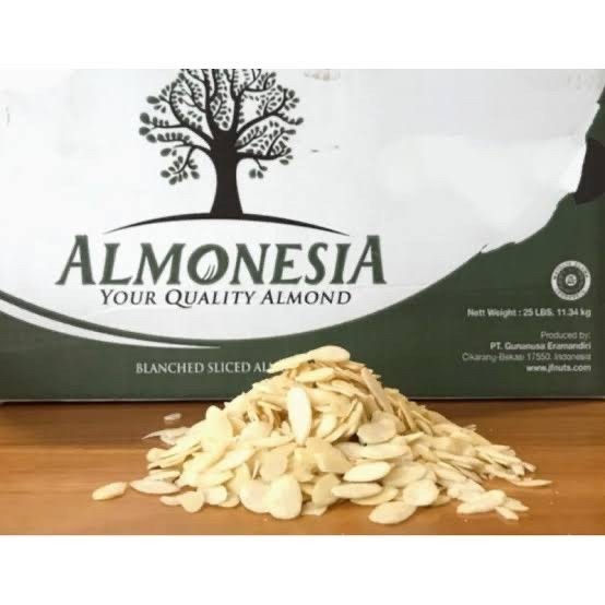 

Terlaris Raw Almond Slice Almonesia Repack 500g/1kg - Kacang Almond Iris SALE