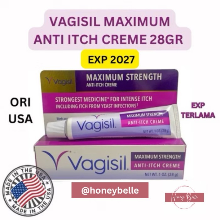 Terlaris Vagisil Anti Itch Cream Maximum Strength Feminine Cream SALE