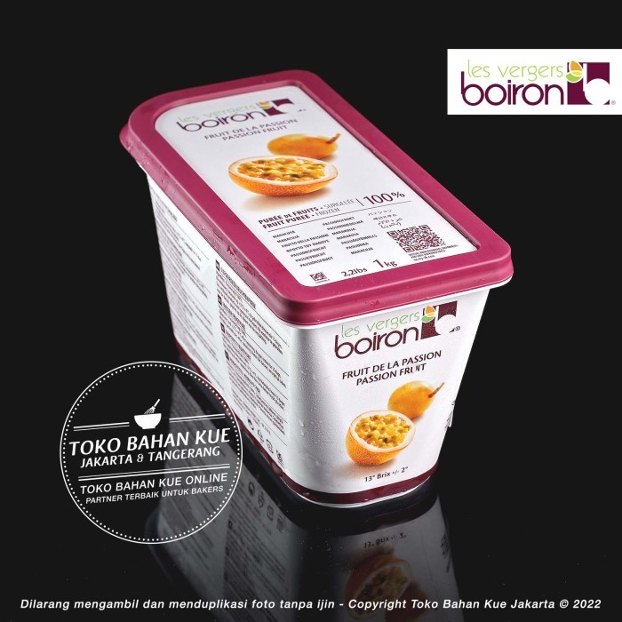 

Boiron Passion Fruit Puree 1Kg Sari Buah Markisa Frozen Food Import