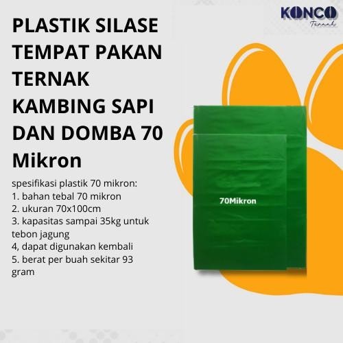 

Plastik Silase Plastik Fermentasi Pakan Ternak 15Lembar 70 Mikron Hewan