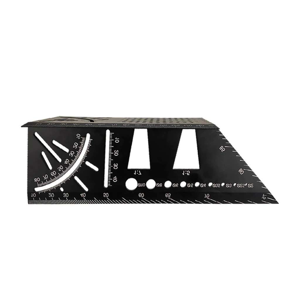 

[Great Store] ABEDOE Penggaris Angle Ruler Mark Line 3D Measuring Tool Aluminium - M142