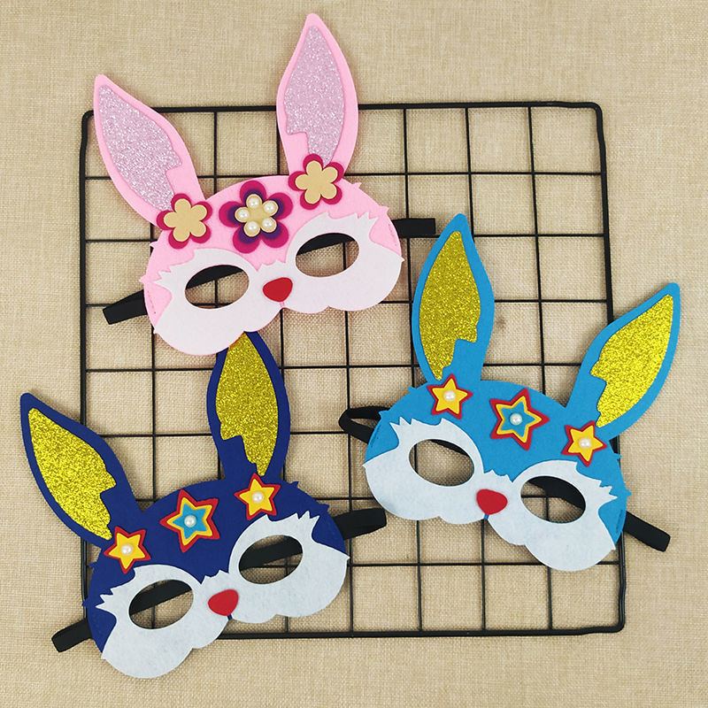 

Masker Kelinci Anak-anak, Masker Mata Kartun Penampilan Panggung