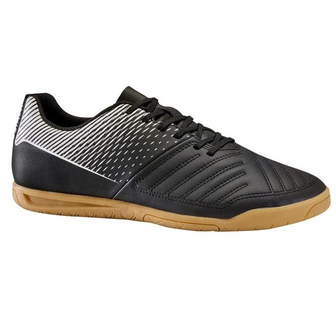 Decathlon Kipsta Sepatu Futsal Lap. Vinyl F100 Hitam - 8407399