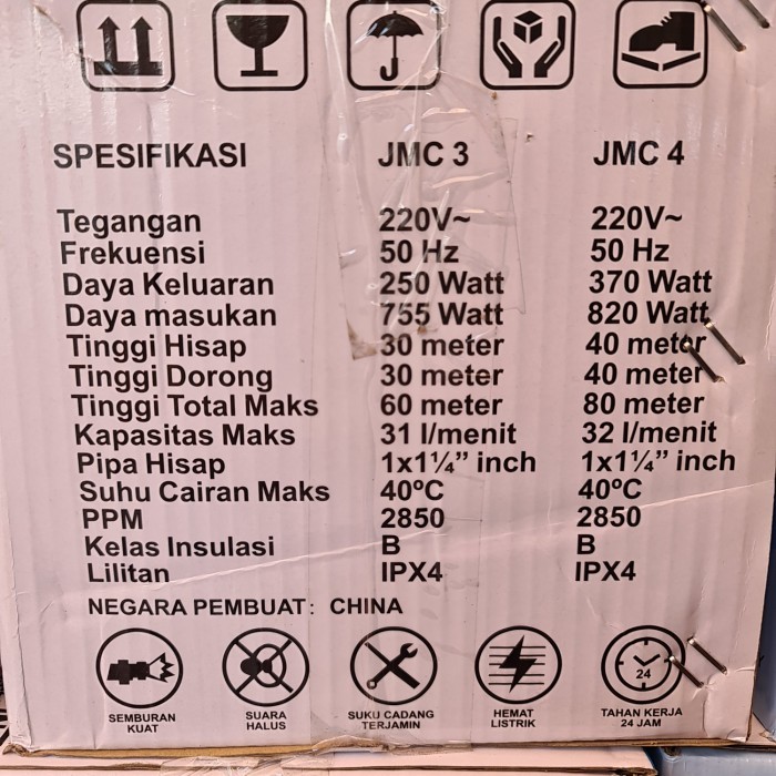 Pompa Air Listrik Jet Pump Nasional 255