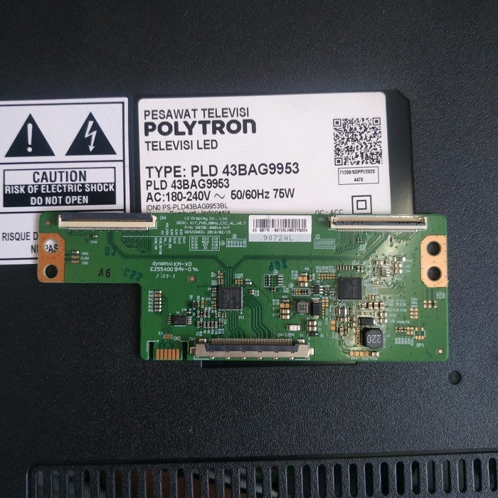 Toko Bakia -- T CON - TCON - TICON - TV POLYTRON - PLD43BAG9953