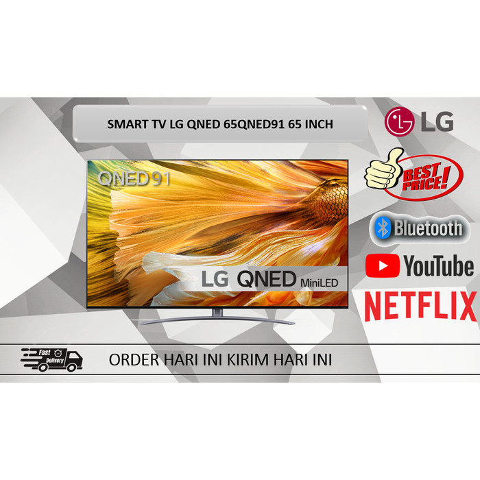 Toko Bakia -- LG Smart TV Mini Led 65QNED91 120Hz mini led 65 inch QNED free breket