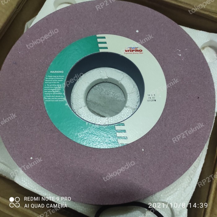 Bagus Batu Gerinda 355 X 50 X 127 Grinding Wheel Batu Asah Poles Wipro Pa