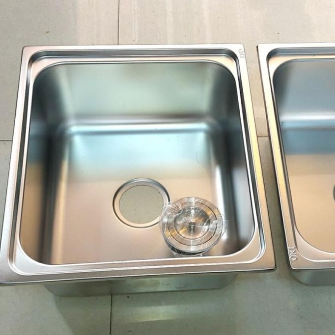 Kitchen Sink 1 Lubang Oki Tebal / Kitchen Sink Murah  Ready