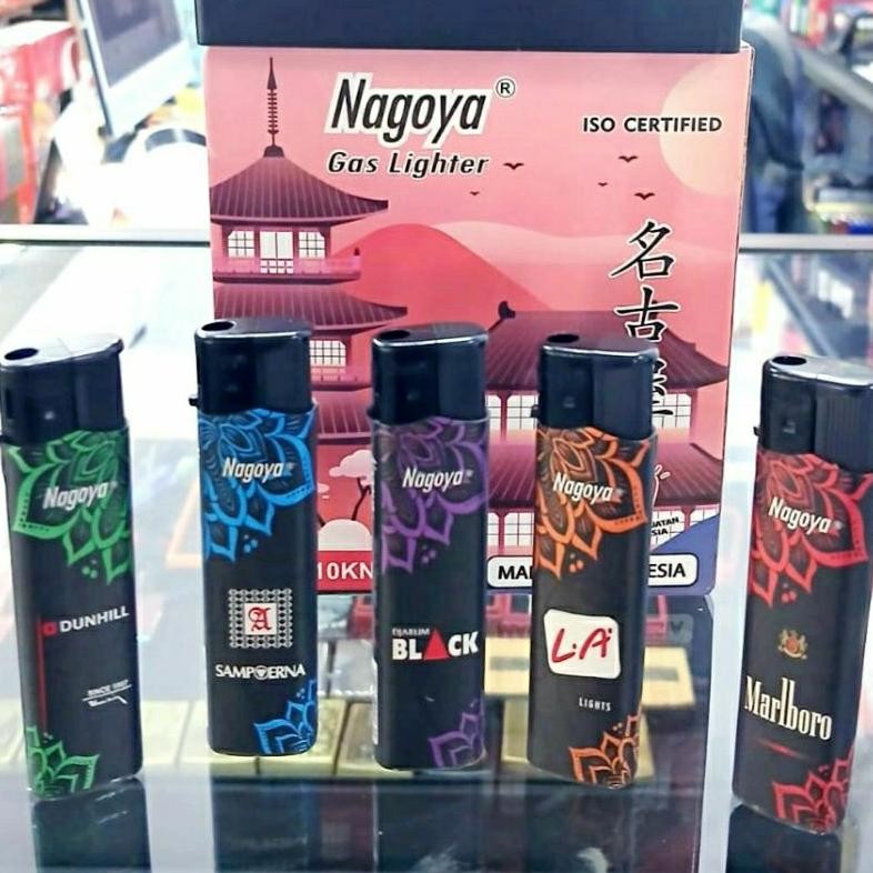 Korek api Magnet NAGOYA BLACK FLOWER / korek api / pemantik