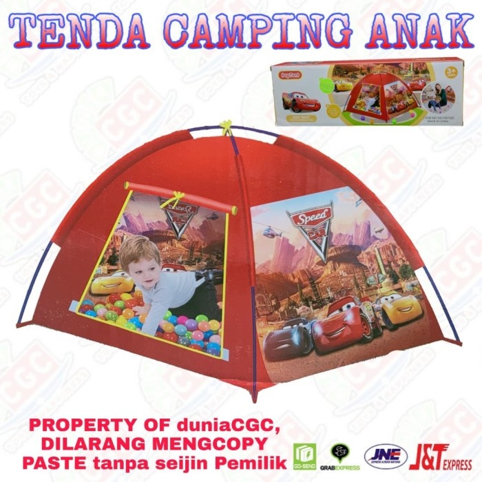 READY Mainan Tenda Camping Anak Cowo Speed Cars