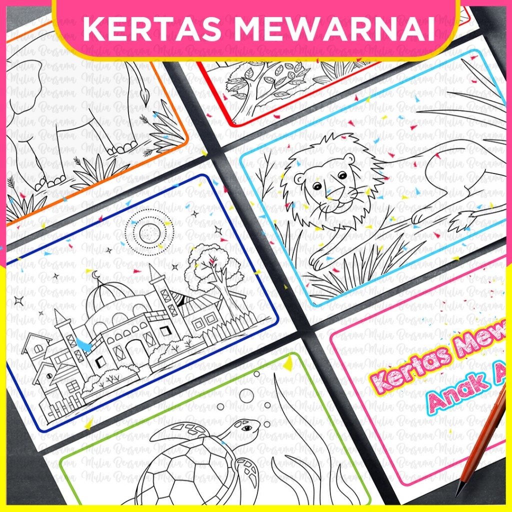 

Kertas Mewarnai Gambar Anak PAUD TK Tebal - AF PRODUCTION