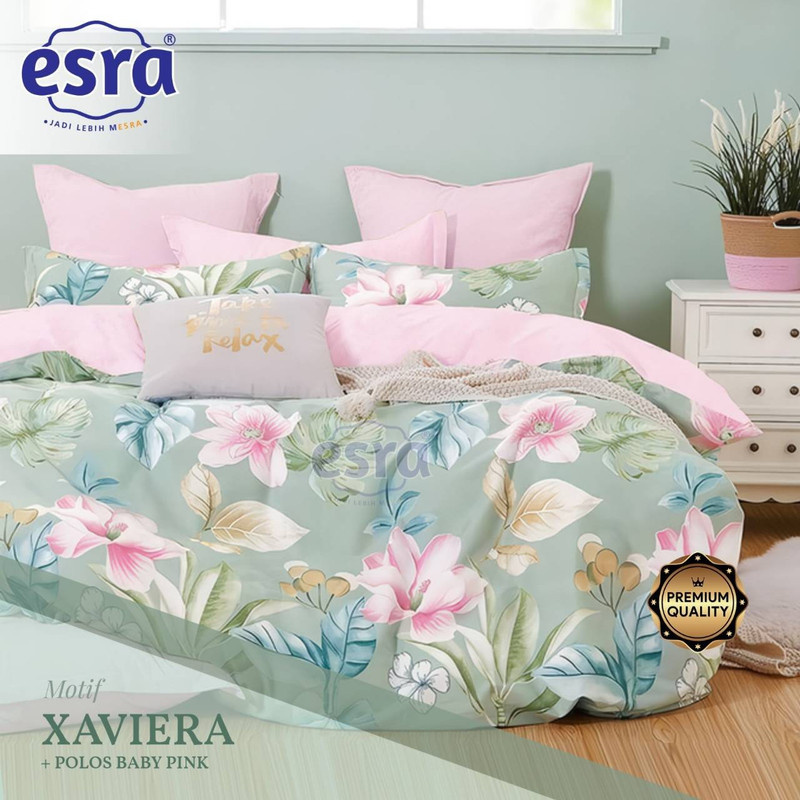 Bedcover & Sprei Premium Katun ESRA Motif Xaviera