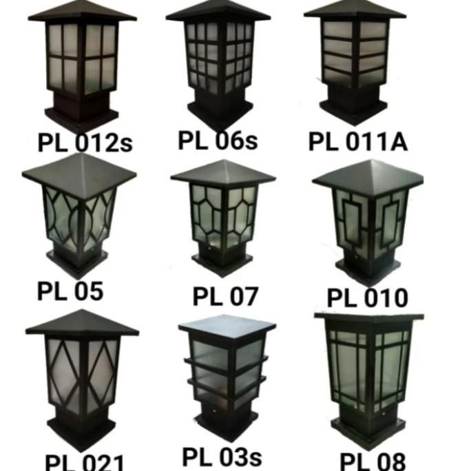Lampu Hias Minimalis Tiang Pagar /Lamp Teras Rumah Fuspitastuff
