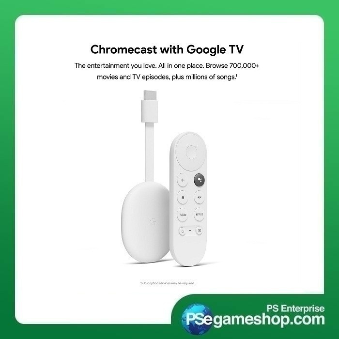 Google Chromecast with Google TV (4K/HD)