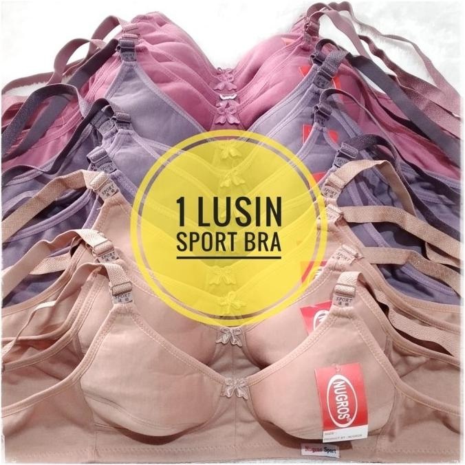 PAKET HEMAT 1 LUSIN SPORT BRA / BRA SPORT LUSINAN F67A