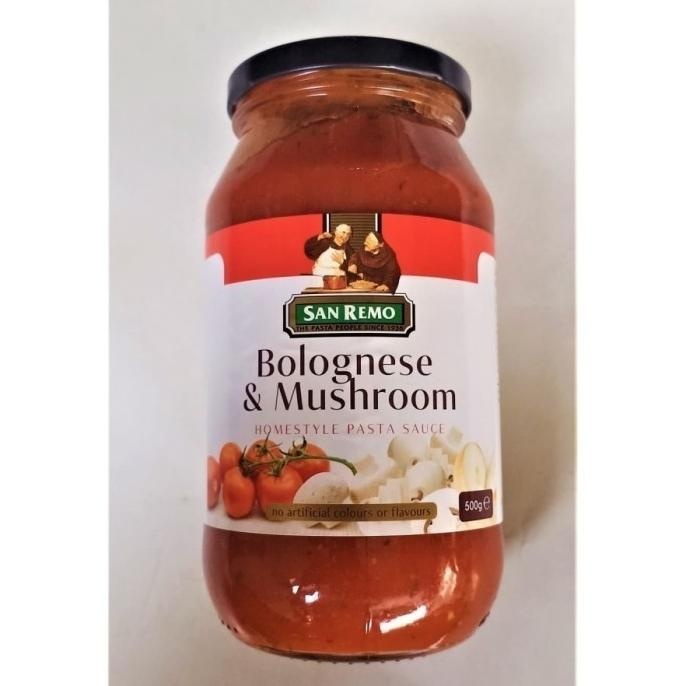 

San Remo Saus Saos Pasta Sauce Bolognese & Mushroom 500Gr WS04
