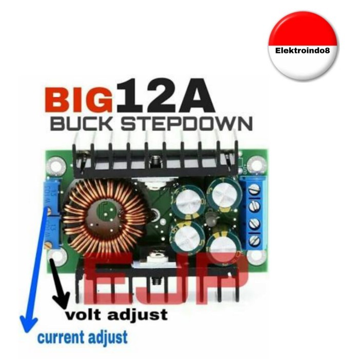 MODUL MBR STEPDOWN XL4016 CC CV POWER SUPPLY SERVIS ELEKTRONIK