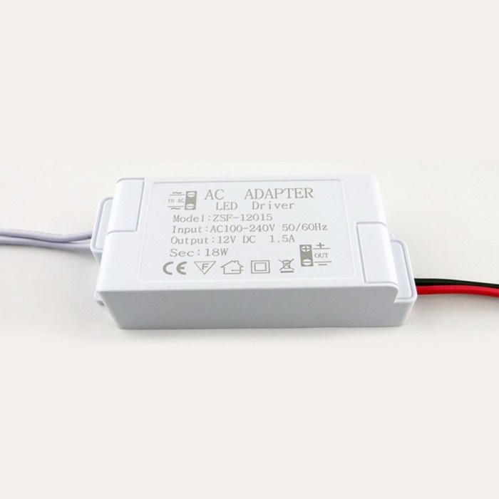 ADAPTER DRIVER POWER SUPPLY AC 220-240V KE DC 12V UNTUK LAMPU STRIP