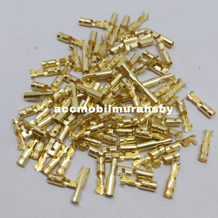 100 PCS SKUN SEKUN KABEL MOTOR BULAT MALE DAN FEMALE COWOK CEWEK