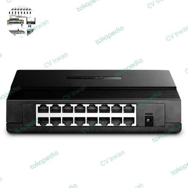 SWITCH HUB 16 PORT TP LINK TL SF1016D