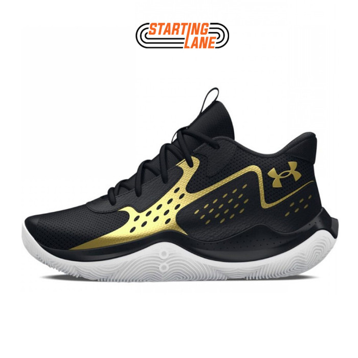 TERBATAS Sepatu Basket Anak Under Armour Jet '23 Gs Black Gold Original