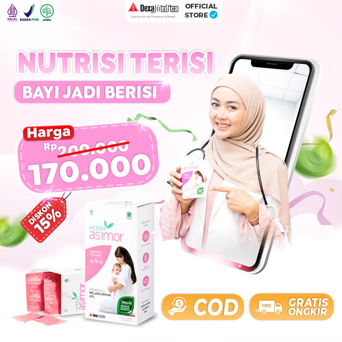 Pelancar ASI Herba Asimor 30 Tablet Untuk Ibu Hamil & Menyusui