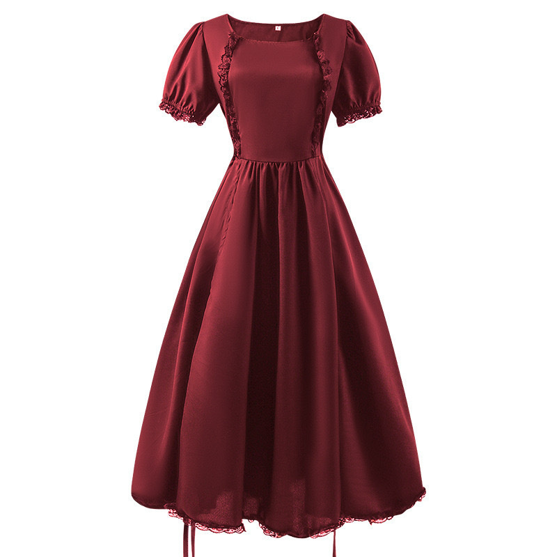 2024Amazon European and American Medieval Dress Medieval Gothic Victorian Women's Dress