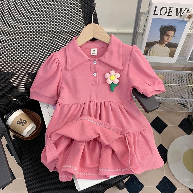 Girls' New Western Style Children's Princess Dress ChildrenPoloSkirt Baby Suit