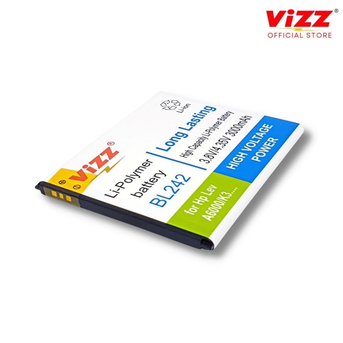 Terbaru Baterai Batre Vizz Lenovo A6000 / A6010 / A6000 Plus / Bl242 Original