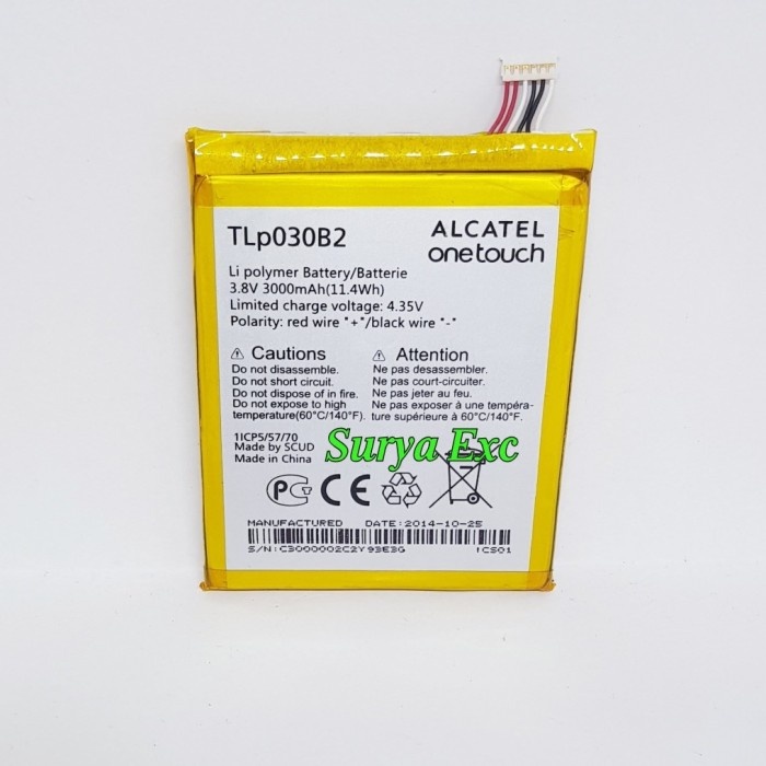 Terlaris Baterai Alcatel One Touch Flash 2 7049D Genuni Tlp030B1 Ori