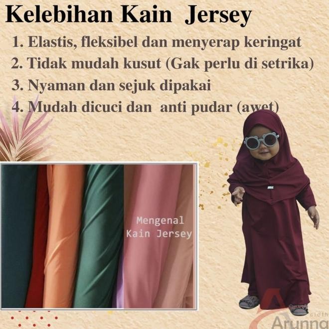 Baju Gas Anak Perempuan Baju Muslim Bayi Perempuan Umur 1 - 6 Tahun